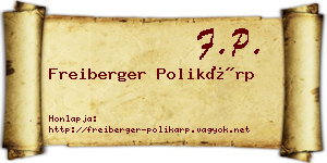 Freiberger Polikárp névjegykártya